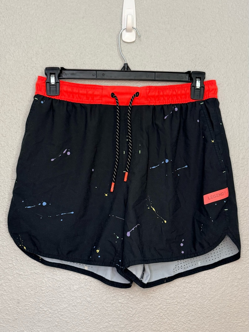 Legends | Luka Performance Shorts with Liner | Sunrise Space Drip | Size Large